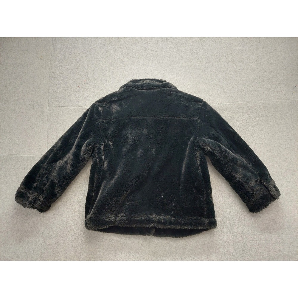 Urban Republic Collection Women Faux Fur Jacket M Black Full Zip Cozy Outdoor - Picture 13 of 15